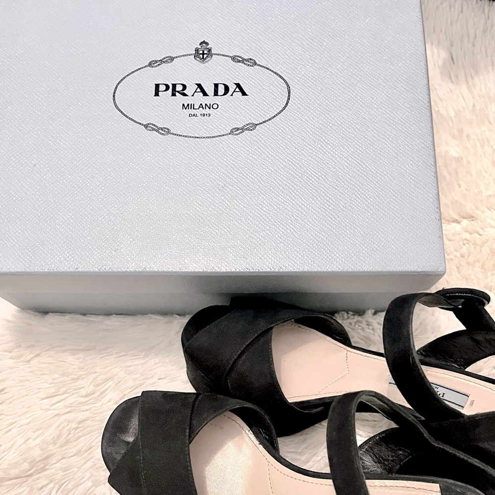 AUTHENTIC PRADA VELVET HEELS
